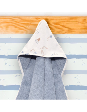 Μπουρνούζι Κάπα 75x75cm 100% Βαμβάκι 450 γρμ/τμ Design 414-1 Oliver Baby | 46-6730/414-1