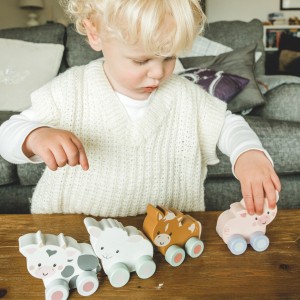 Αγελαδίτσα Push & Pull Farmyard Orange Tree Toys | 60-07603