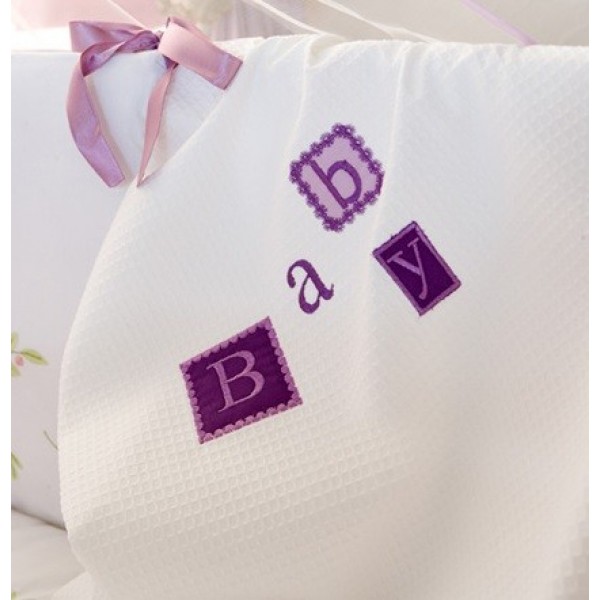 Baby Oliver des.602 Κουβέρτα Πικέ Κούνιας 100x140 | 46-6720/602