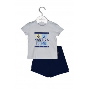 Design 15 Σετ T-Shirt & Shorts Jersey Grey/Navy 68cm 3-6 μηνών | 49-2021-68/15