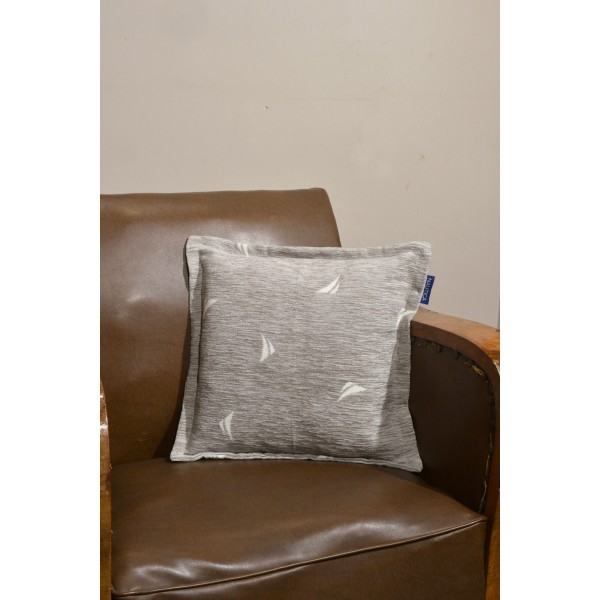 Μαξιλαροθήκη Διακοσμητική 43x43 Σενίλ Γκρι Logo | 49-10200/1005 Μαξιλαροθήκη Διακοσμητική 43x43 Σενίλ Γκρι Logo | 49-10200/1005