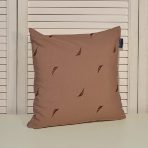 Διακοσμητική Μαξιλαροθήκη Καφέ Λονέτα Κεντητή με Καφέ Κέντημα | 49-10201/225