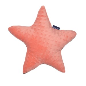 Διακοσμητικό Μαξιλάρι Βελουτέ Αστέρι Ανάγλυφο Design 925 Κοραλλί | 49-9710/925