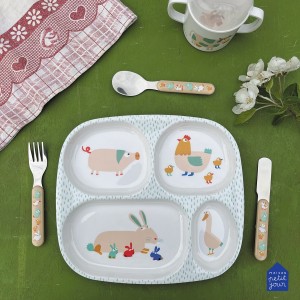 Δίσκος Ρηχός με 4 Χωρίσματα 21x24 Farm - Petit Jour Paris | 52-935/15