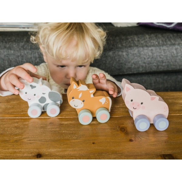 Γουρουνάκι  push & pull Orange Tree Toys | 60-07610