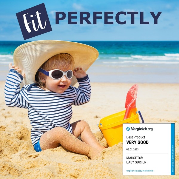 Γυαλιά Ηλίου για Παιδιά 0-18 μηνών Σκούρο Μπλε-Λευκό Baby Surfer Mausito | 57-80061