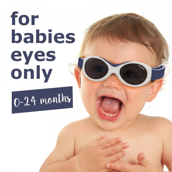Γυαλιά Ηλίου για Παιδιά 0-18 μηνών Σκούρο Μπλε-Λευκό Baby Surfer Mausito | 57-80061