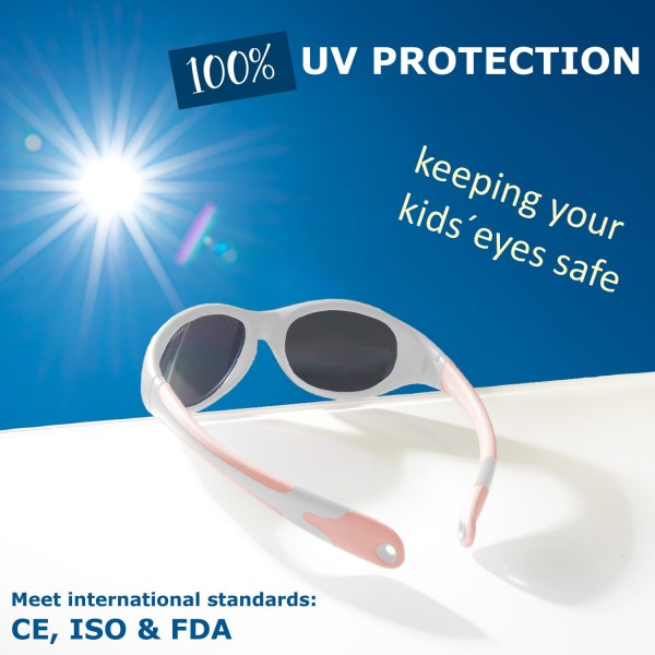 Γυαλιά Ηλίου για Παιδιά 2-4 ετών Λευκό-Ροδακινί The Surfer Mausito | 57-80044