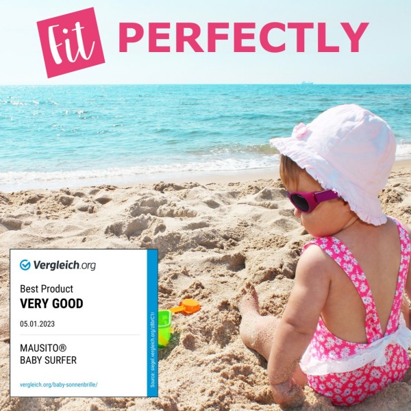 Γυαλιά Ηλίου για Παιδιά 0-18 μηνών Ροζ Σκούρο Μπλε Baby Surfer Mausito | 57-80009