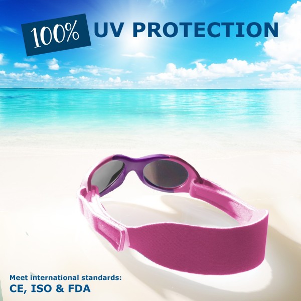 Γυαλιά Ηλίου για Παιδιά 0-18 μηνών Ροζ Σκούρο Μπλε Baby Surfer Mausito | 57-80009