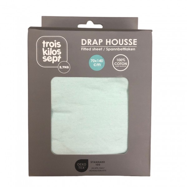 Κατωσέντονο με Λάστιχο Μακώ Jersey Μέντα 70x140cm Trois Kilos Sept | 55-8161007 Κατωσέντονο με Λάστιχο Μακώ Jersey Μέντα 70x140cm Trois Kilos Sept | 55-8161007