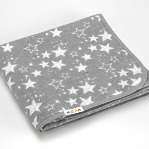 Κουβέρτα Ecology 80x110 cm Αστεράκια Γκρι MORA | 58-6595/16