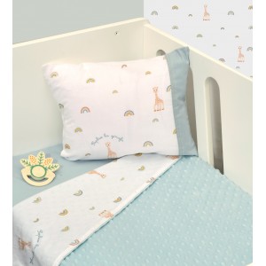 Κουβέρτα Λίκνου Διπλής Όψης Minky Design 503 Sophie La Girafe | 46-6725/503