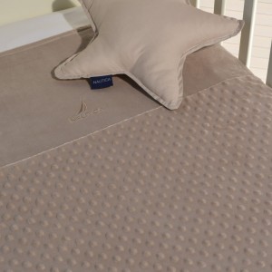 Κουβέρτα Λίκνου Minky Καφέ Διπλής Όψης | 46-6725/904