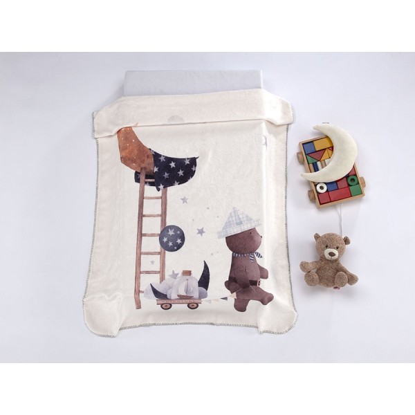 ΚΟΥΒΕΡΤΑ  LUMPY 80Χ110 Μπεζ σκαλα 100% polyester | 58-7292/03