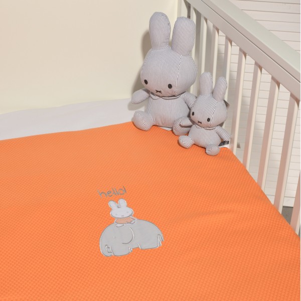 Miffy Des.13 Πικέ Αγκαλιάς Πορτοκαλί 80x100 | 48-8721/13