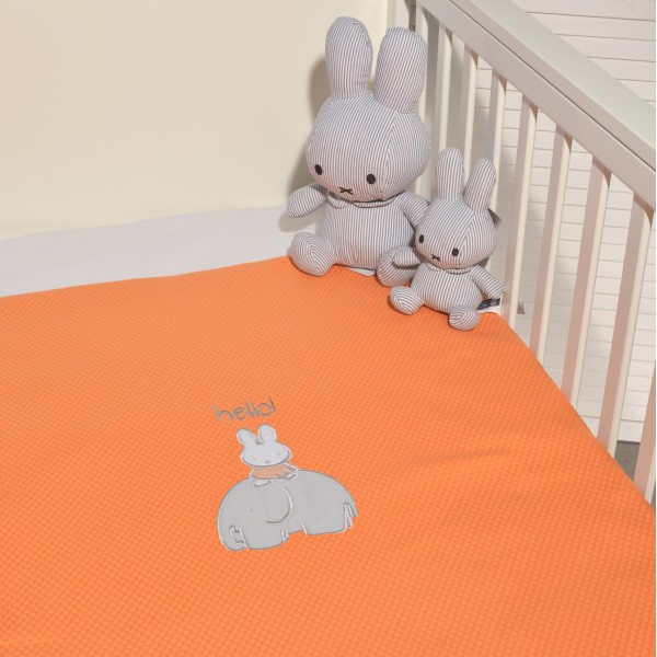 Miffy Des.13 Πικέ κούνιας Πορτοκαλί 100x140 | 48-8720/13
