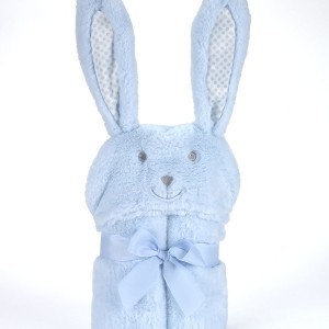 Κουβέρτα Pompon Rabbit 75Χ95cm Γαλάζιο MORA | 58-5388/05