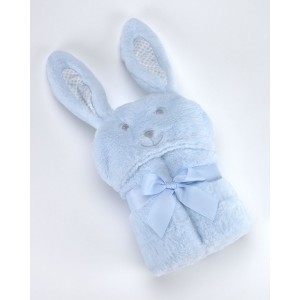 Κουβέρτα Pompon Rabbit 75Χ95cm Γαλάζιο MORA | 58-5388/05