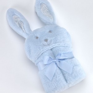Κουβέρτα Pompon Rabbit 75Χ95cm Γαλάζιο MORA | 58-5388/05