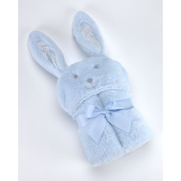 Κουβέρτα Pompon Rabbit 75Χ95cm - Γαλάζιο - MORA | 58-5388/05