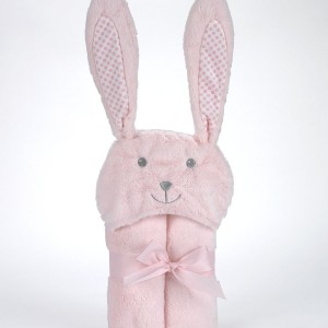 Κουβέρτα Pompon Rabbit 75Χ95cm Ροζ MORA | 58-5388/04