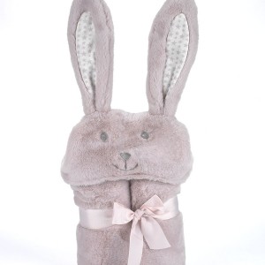 Κουβέρτα Pompon Rabbit 75Χ95cm Σάπιο Μήλο MORA | 58-5388/02