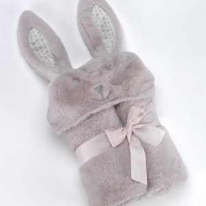 Κουβέρτα Pompon Rabbit 75Χ95cm Σάπιο Μήλο MORA | 58-5388/02