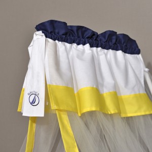 Κουνουπιέρα 180x500 cm Design 917 Κίτρινο - Σκούρο Μπλε - Λευκό | 46-2703/917