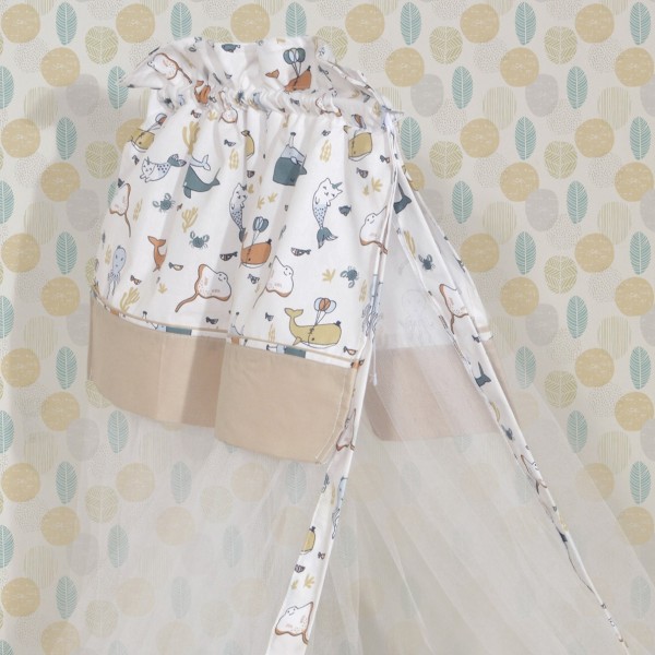 Κουνουπιέρα 180x500 cm Design 940 Μπεζ - Εμπριμέ | 46-2703/940