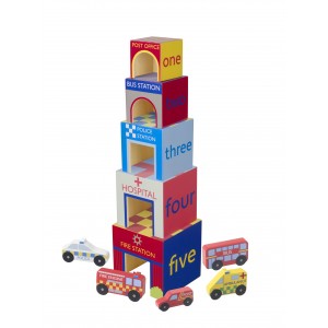 Κυβοι Στοίβαξης Emergency Services Orange Tree Toys | 60-12350