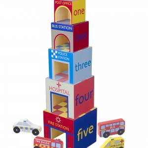 Κυβοι Στοίβαξης Emergency Services Orange Tree Toys | 60-12350