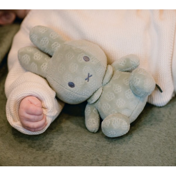 Λούτρινο Aπό Bελουτέ Ύφασμα 20cm Πράσινο Miffy Flowers | 47-3886