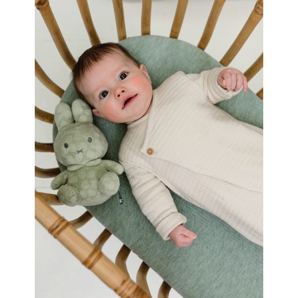 Λούτρινο Aπό Bελουτέ Ύφασμα 20cm Πράσινο Miffy Flowers | 47-3886