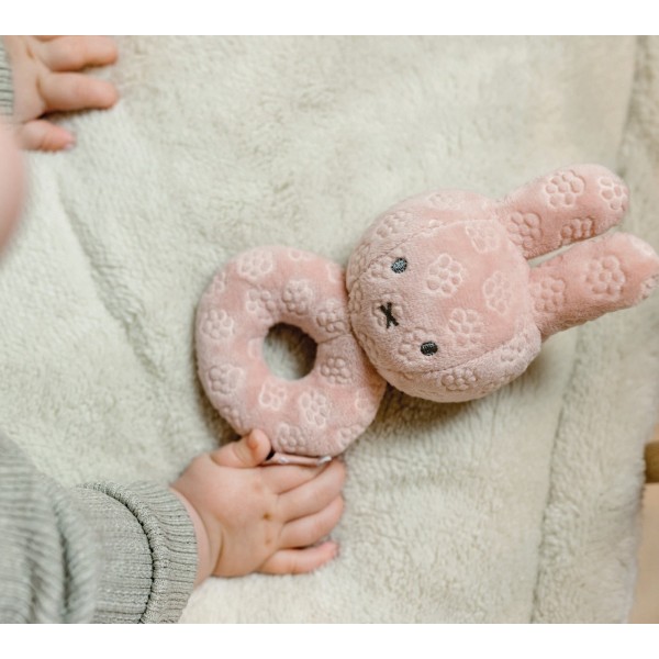 Λούτρινο Aπό Bελουτέ Ύφασμα 20cm Πράσινο Miffy Flowers | 47-3886