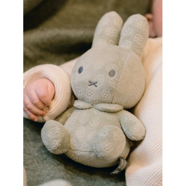 Λούτρινο Aπό Bελουτέ Ύφασμα 20cm Πράσινο Miffy Flowers | 47-3886