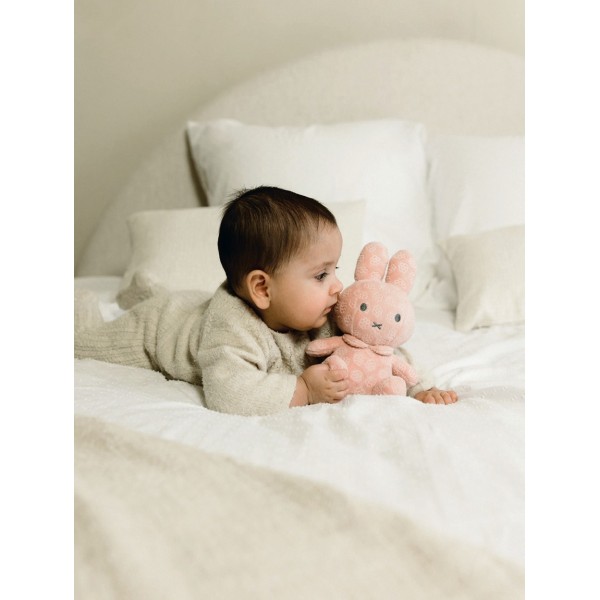 Λούτρινο Aπό Bελουτέ Ύφασμα 20cm Ροζ Miffy Flowers | 47-3885