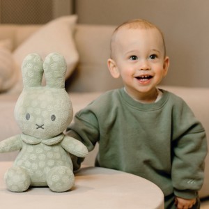 Λούτρινο Από Βελουτέ Ύφασμα 30cm Πράσινο Miffy Flowers | 47-3896