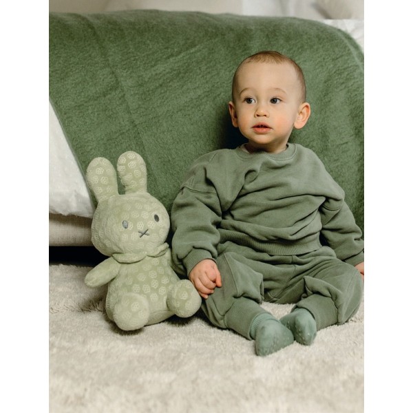 Λούτρινο Από Βελουτέ Ύφασμα 30cm Πράσινο Miffy Flowers | 47-3896