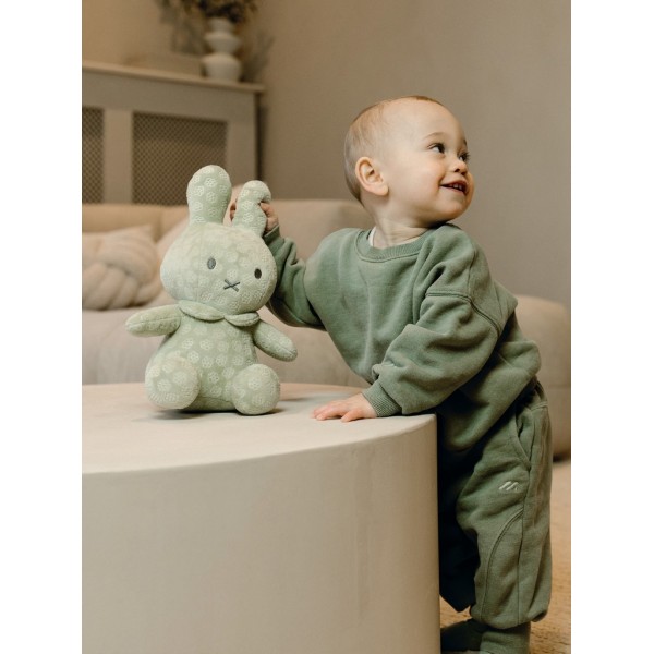 Λούτρινο Από Βελουτέ Ύφασμα 30cm Πράσινο Miffy Flowers | 47-3896