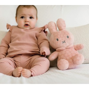 Λούτρινο Από Βελουτέ Ύφασμα 30cm Ροζ Miffy Flowers | 47-3895