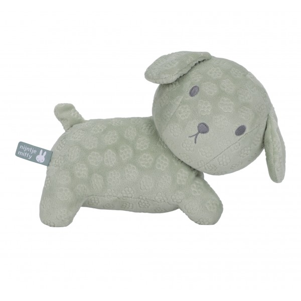 Λούτρινο Σκυλάκι Από Βελουτέ Ύφασμα 25cm Πράσινο Miffy Flowers | 47-3898