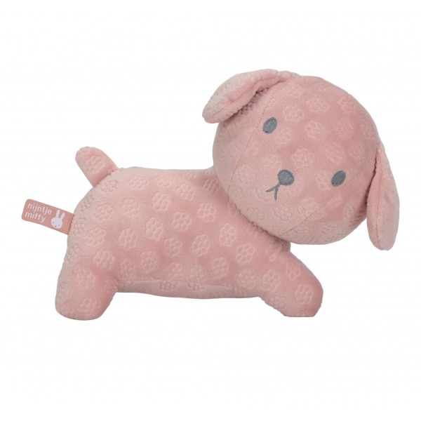 Λούτρινο Σκυλάκι Από Βελουτέ Ύφασμα 25cm Ροζ Miffy Flowers | 47-3897