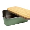 Lunch Box Με Καπάκι Από Bamboo 900ml Πράσινο - Smikkels | 63-10013