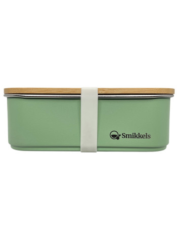 Lunch Box Με Καπάκι Από Bamboo 900ml Πράσινο - Smikkels | 63-10013