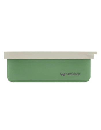 Lunch Box Μεταλλικό 900 ml Με Καπάκι Σιλικόνης - Πράσινο - Smikkels | 63-10054