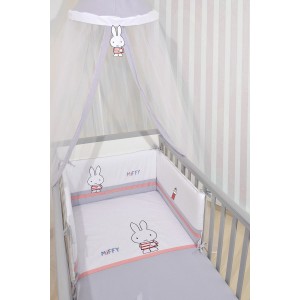 Miffy Des 65 Σετ Προίκας 3 τεμ Μουσελίνα Γκρι | 48-8700/65