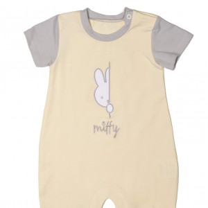 Miffy Des.14 Φορμάκι Καλοκαιρινό Εκρού Με Κέντημα 9-12 Mηνών/74 cm | 48-8752-74/14