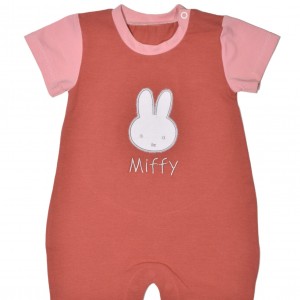 Miffy Des.17 Φορμάκι Καλοκαιρινό Ροζ Σκούρο Με Κέντημα 6-9 Mηνών/68 cm | 48-8752-68/17
