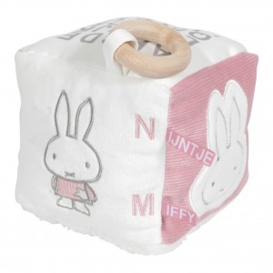 Miffy pink Κύβος δραστηριοτήτων με εσωτερικό κουδουνάκι 15x15x15 | 47-3606